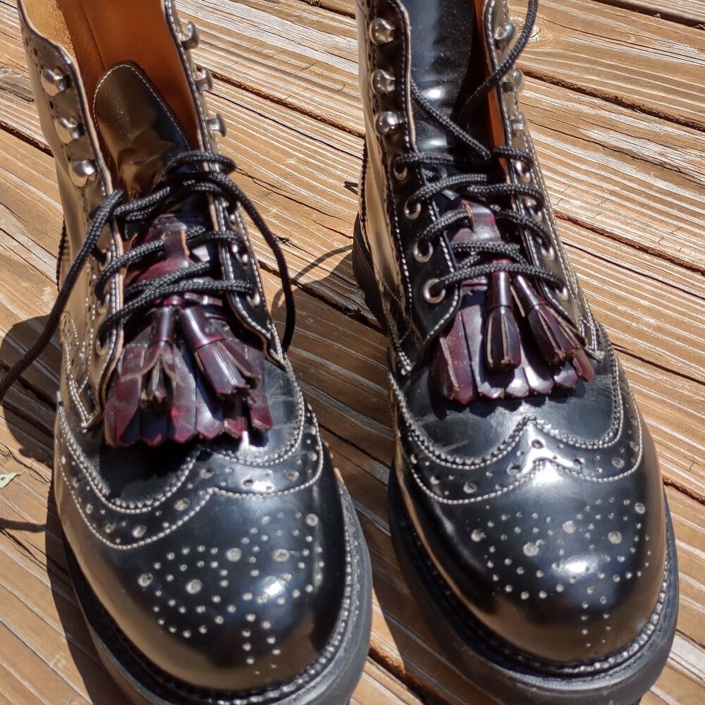 Vintage John Fluevog angels brogue boots Men's 11, Women's 12